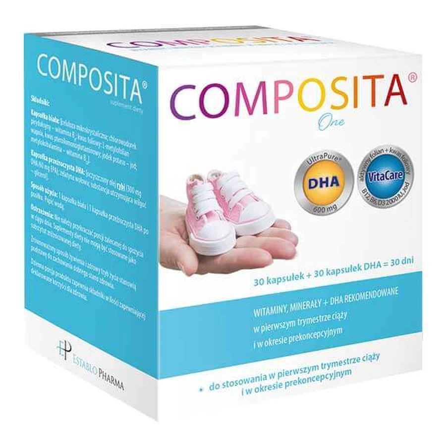 Composita One, 30 capsules + 30 DHA capsules