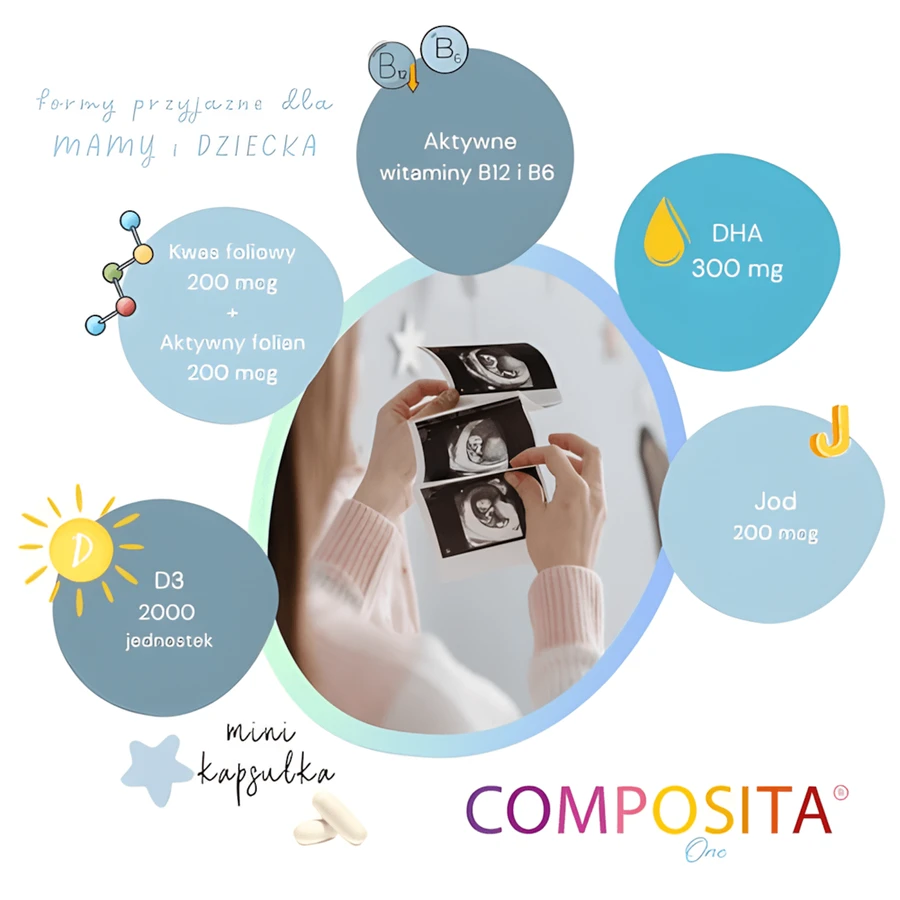 Composita One, 30 capsules + 30 DHA capsules