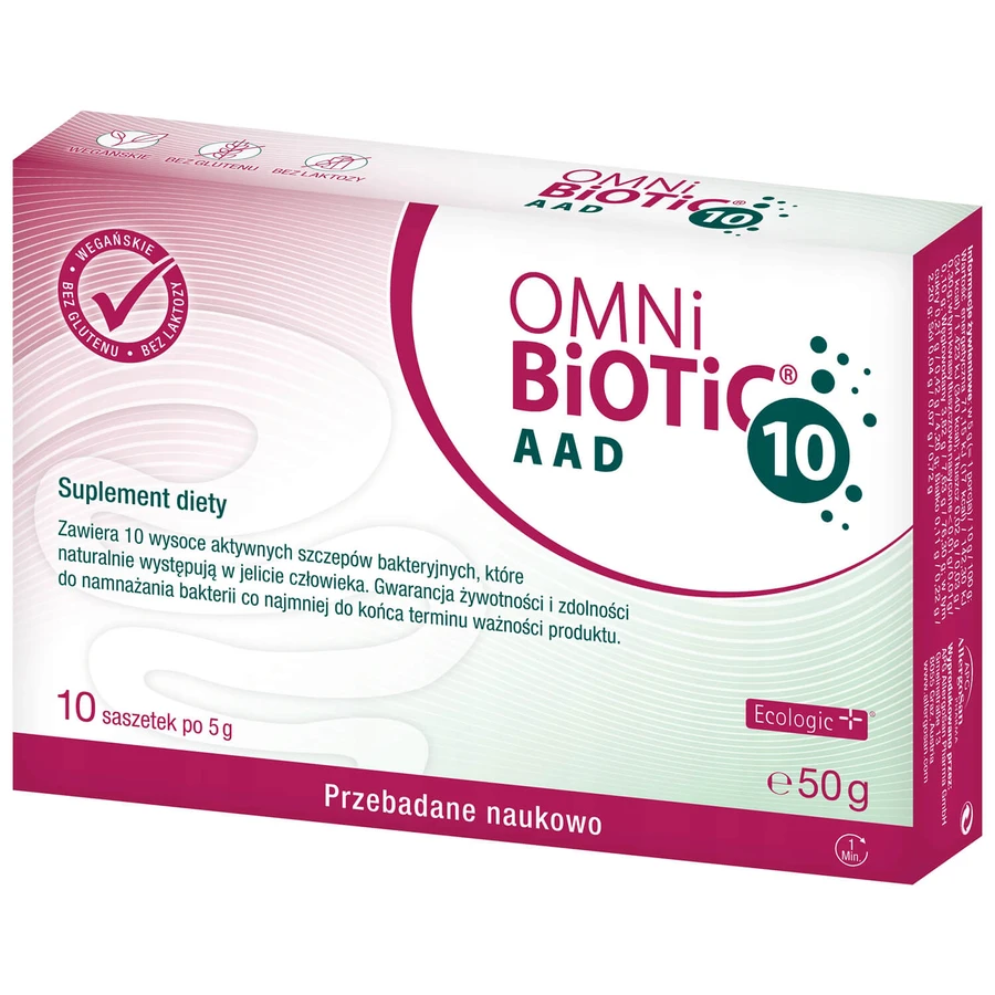OmniBiotic 10 AAD, proszek, 5 g x 10 saszetek: ceny i cechy