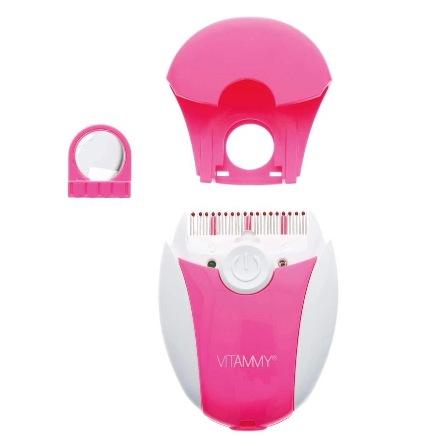 Vitammy Ufo, peine electrónico para piojos y liendres, rosa, 1 unidad