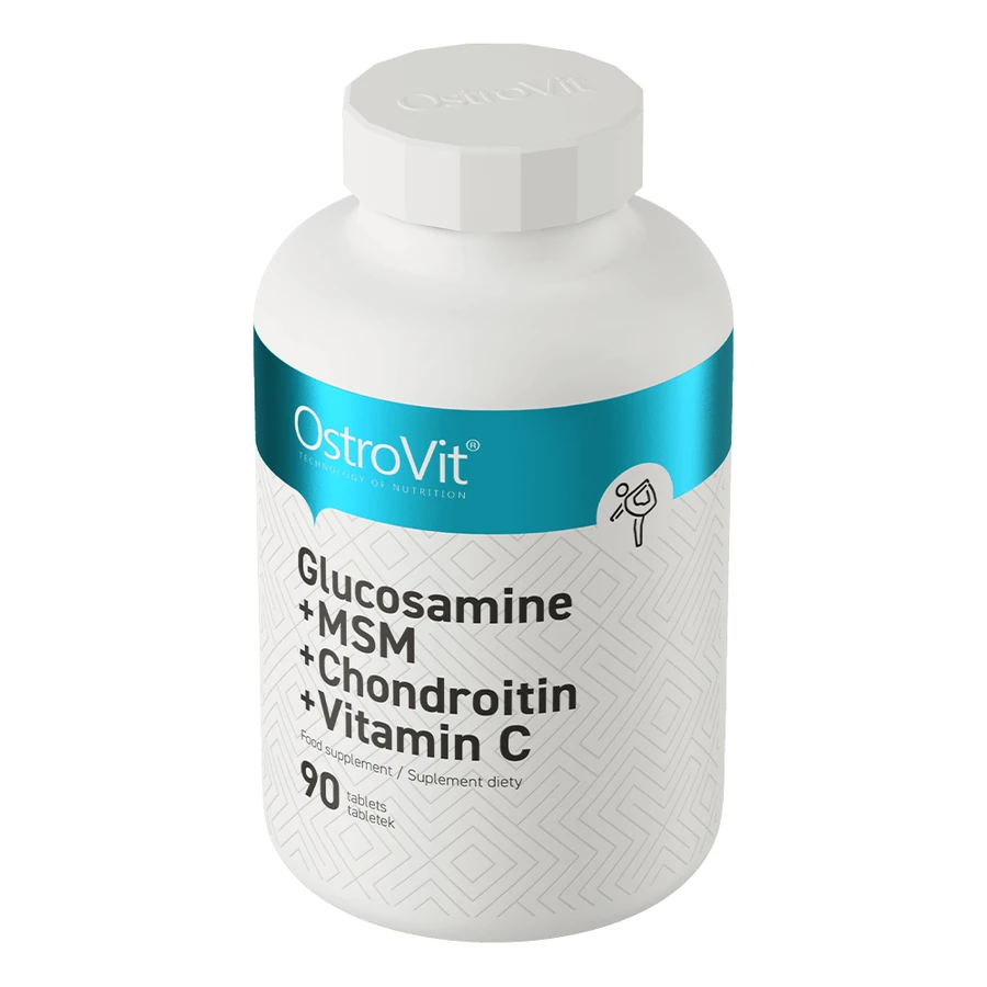 OstroVit Glucosamina + MSM + Condroitina + Vitamina C, 90 compresse