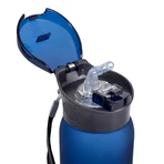 Casno, Colorado Tritanflasche mit Strohhalm, blau, 600 ml