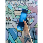 Casno, Colorado Tritanflasche mit Strohhalm, blau, 600 ml