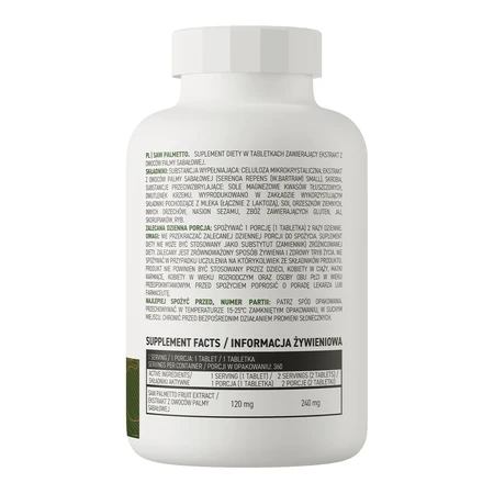 OstroVit Palma de Sabal, vegetal, 360 comprimidos