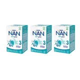 Juego Nestlé NAN Optipro 3, Leche modificada Junior para niños mayores de 1 año, 3 x 650 g