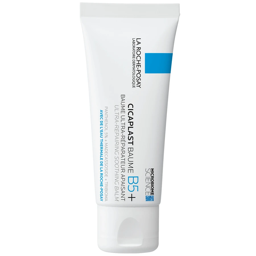 Zestaw La Roche-Posay Cicaplast Baume B5+, kojący balsam regenerujący, 40 ml + Effaclar DUO+M, nawilżający krem do cery trądzikowej, 40 ml + box z mini produktami gratis: ceny i cechy
