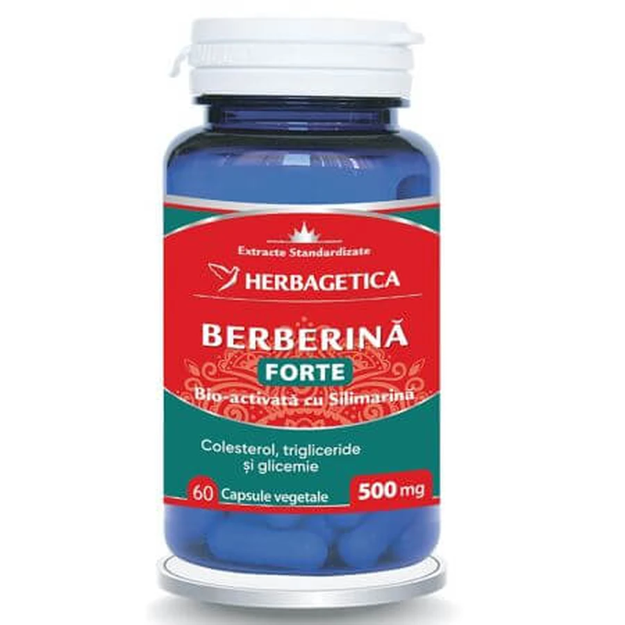 Berberine Forte, 60 cápsulas, Herbagetica