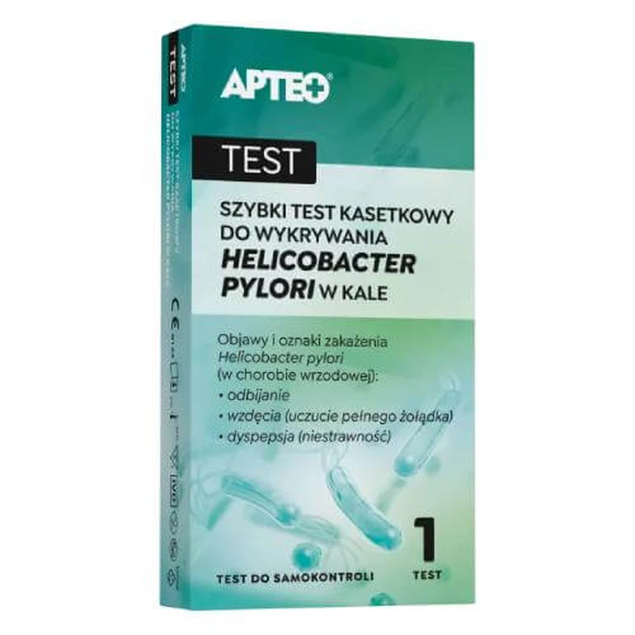 APTEO Szybki test kasetkowy do wykrywania Helicobacter pylori w kale: ceny i cechy