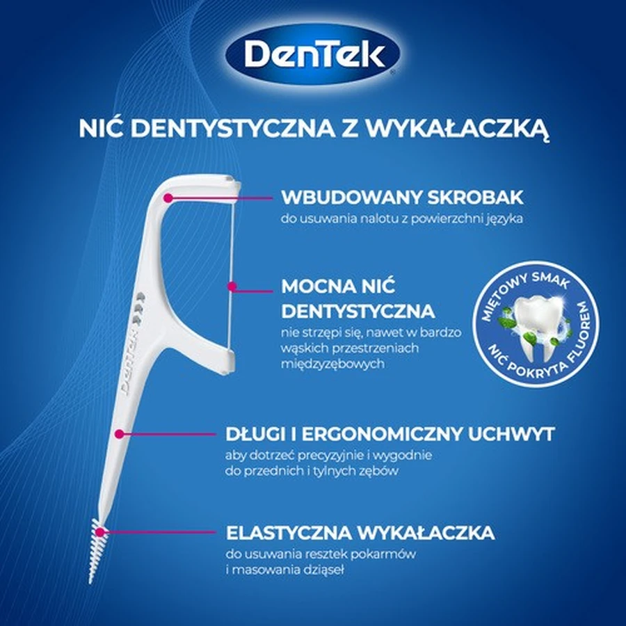 DENTEK Complete Clean Floss Tandenstokers, 40 stuks