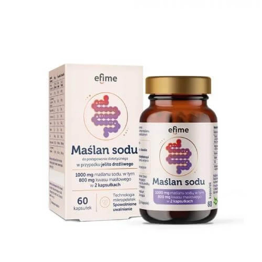 EkaMedica Efime Natriumbutyrat 1000 mg, 60 Kapseln