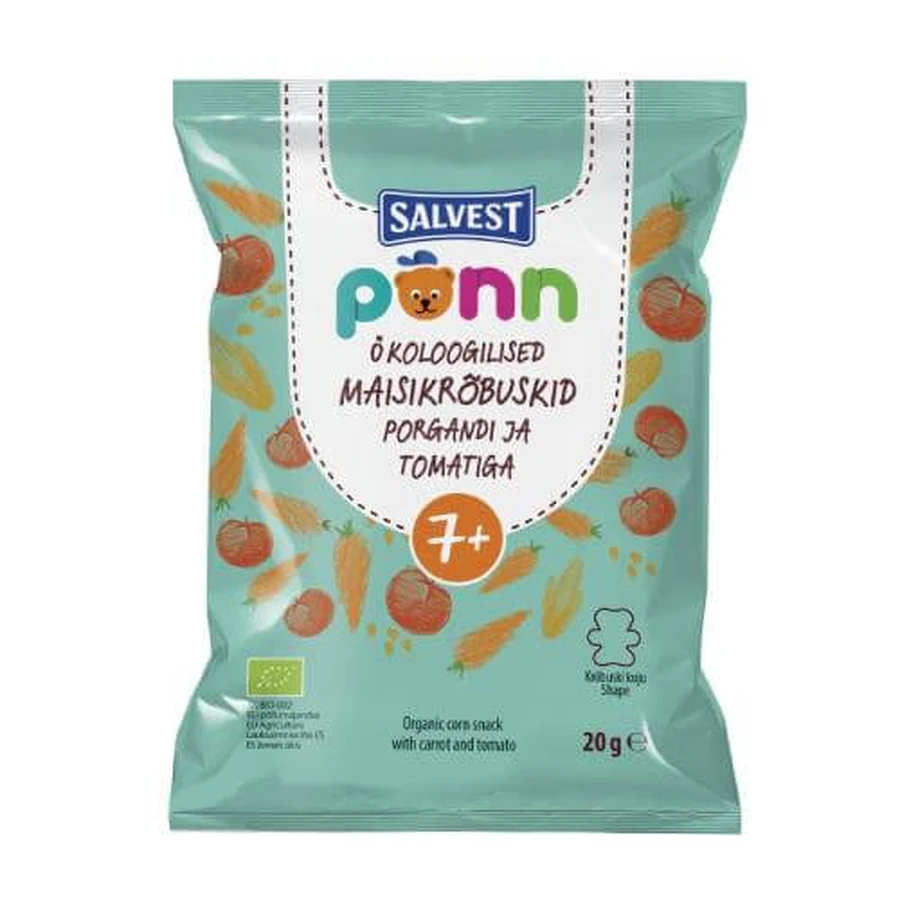 SALVEST PÕNN BIO Tomato crisps, 20 g