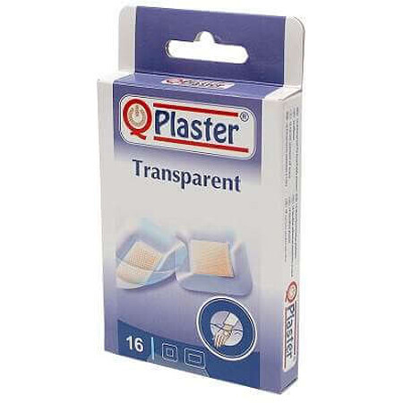 Transparante pleisters, 16 stuks, QPlast