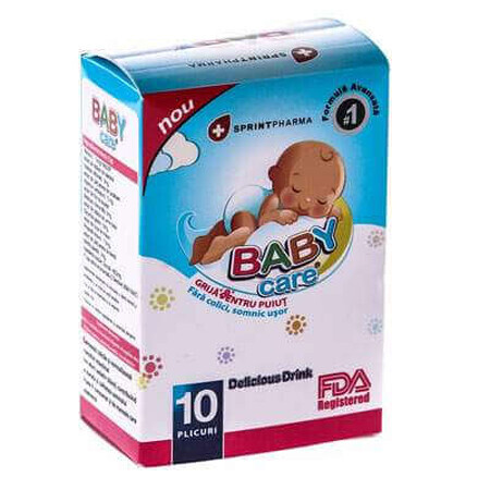 Plicuri anti-colici Baby Care Drink, 10 bucati, Sprint Pharma