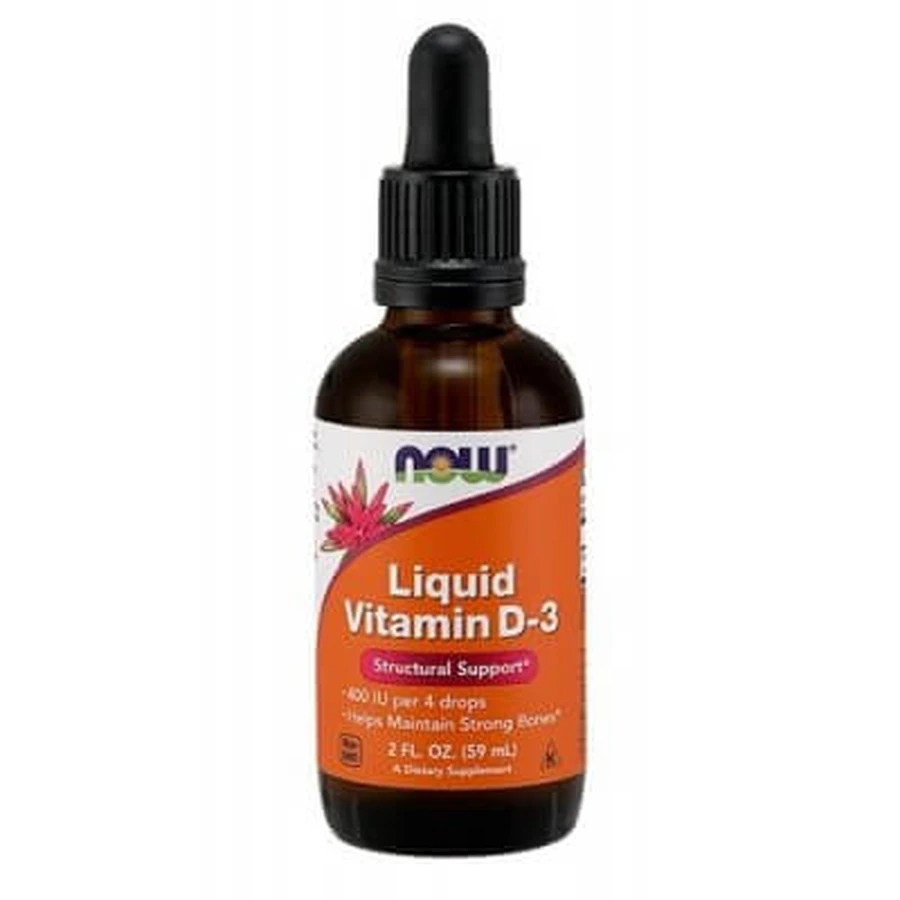 NOW LIQUID VITAMINE D3, 59ml
