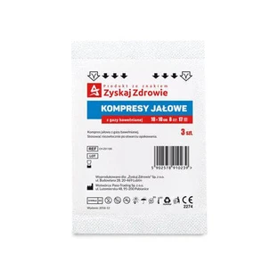 ZYSKAJ ZDROWIE Kompresy gazowe jałowe 10x10cm, 3 szt