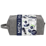 NIVEA MEN Sensitive Elegance Set Mousse à raser apaisante, 200ml + Baume après-rasage, 100ml + Crème multi-usages, 75ml + Antitranspirant Invisible Original Black&White, 50ml