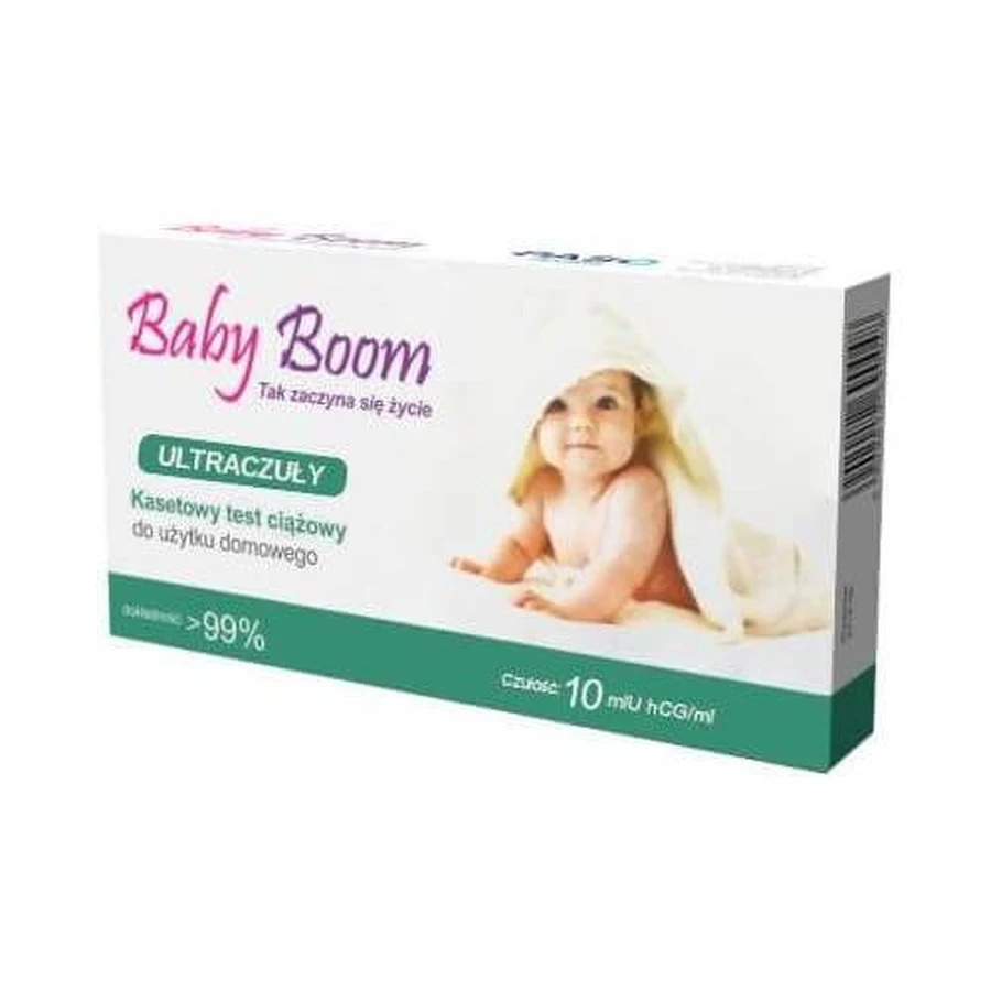 Baby Boom Ultra Sensitive Cassette Pregnancy Test, 1pc