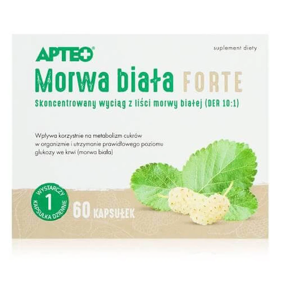 APTEO witte moerbei FORTE, 60 capsules