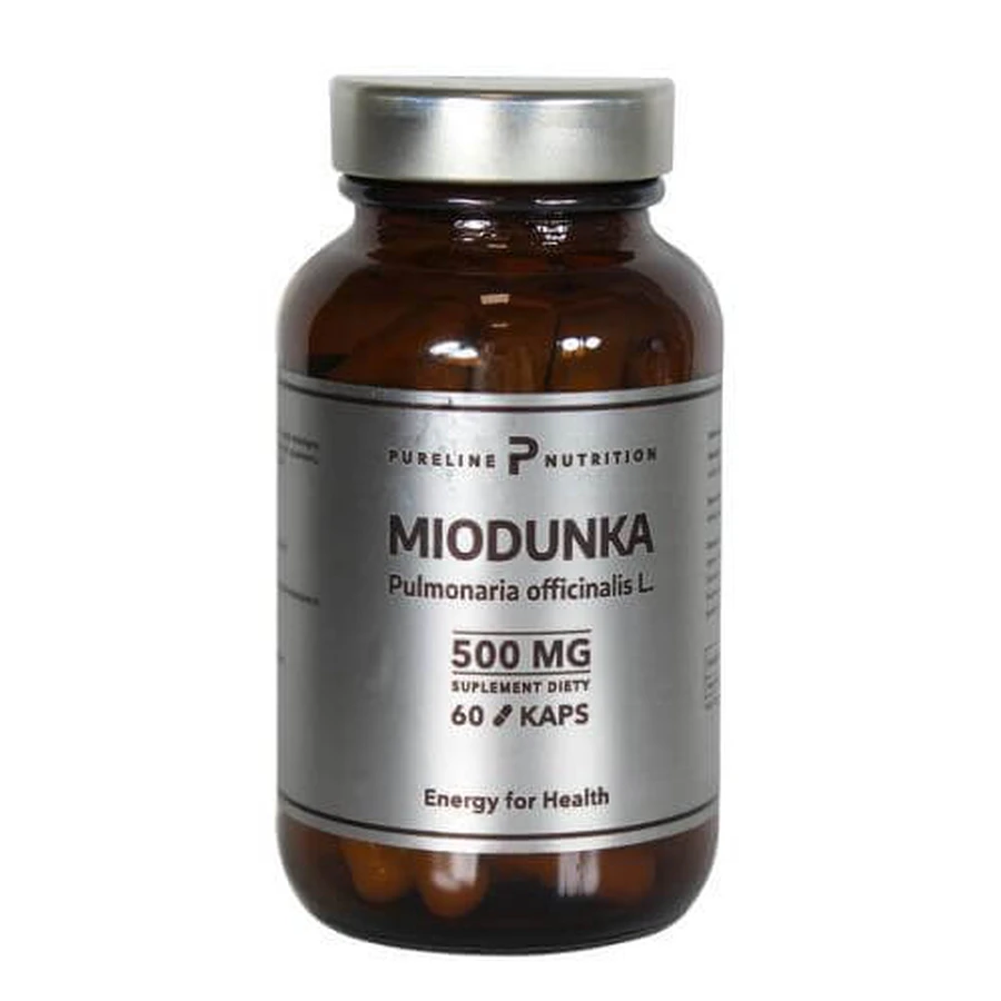 Pureline Nutrition Extracto de Honeybush 500 mg, 60 cápsulas