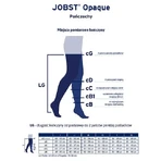 JOBST OPAQUE bas de compression long CCL1 noir, taille 4 OP