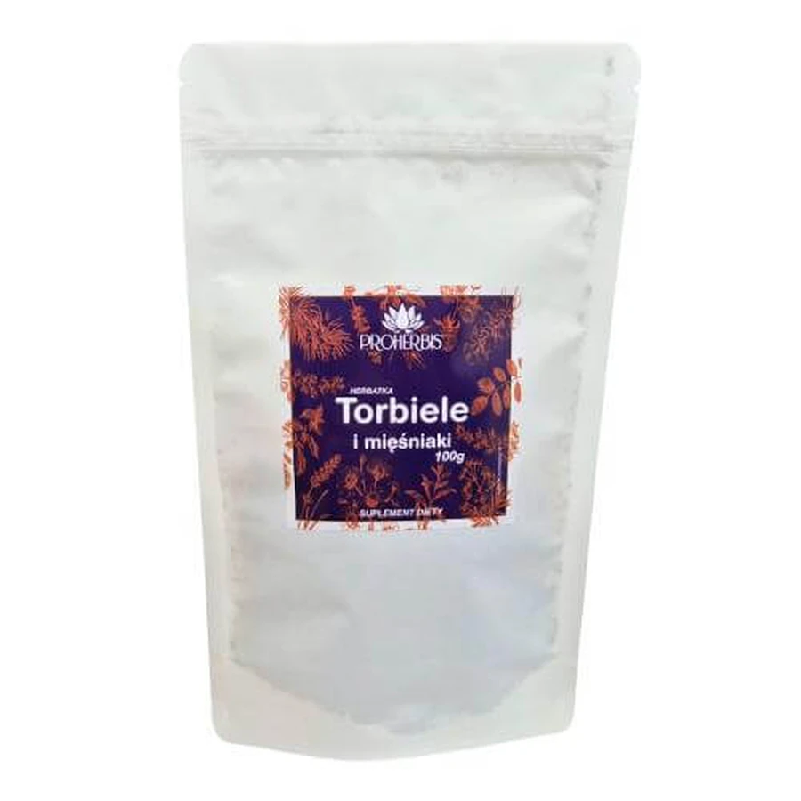 Proherbis Torbiele i mięśniaki Herbatka, 100 g: ceny i cechy