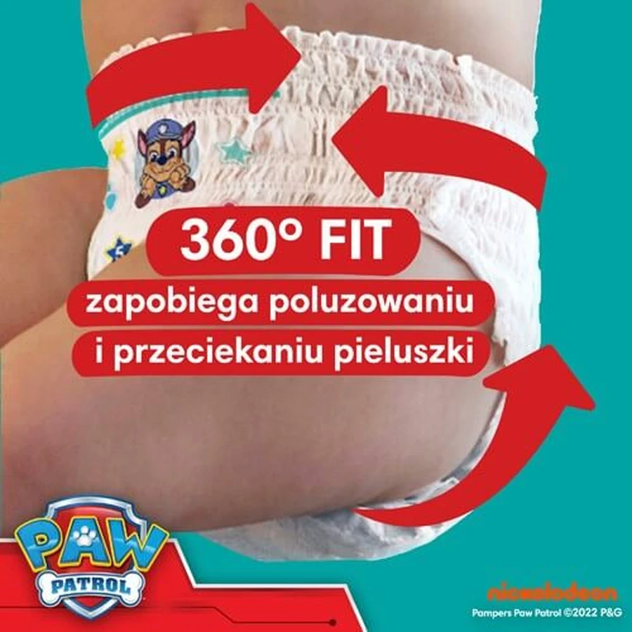 Pañales Pampers Baby Dry Pants talla 5 Psi Patrol, 66pcs