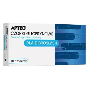 APTEO Glycerine zetpillen voor volwassenen 2500 mg, 10 stuks