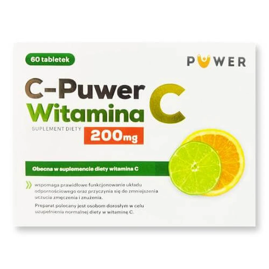 C-Puwer Vitamine C 200 mg, 60 tabletten