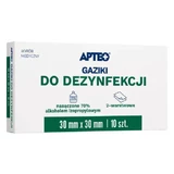 APTEO Desinfektionstupfer 30 mm x 30 mm, 10 Stück.