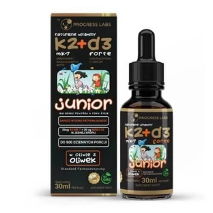 PROGRESS LABS Vitamina K2 naturale + D3 Junior in gocce, 30 ml
