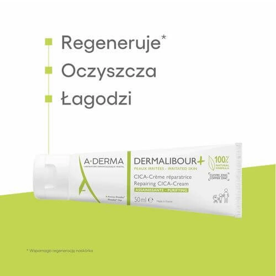 A-DERMA DERMALIBOUR+ CICA Herstellende Crème, 50ml
