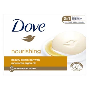 Dove Nourishing Creamy Cleansing Bar Marokkanisches Arganöl, 90 g