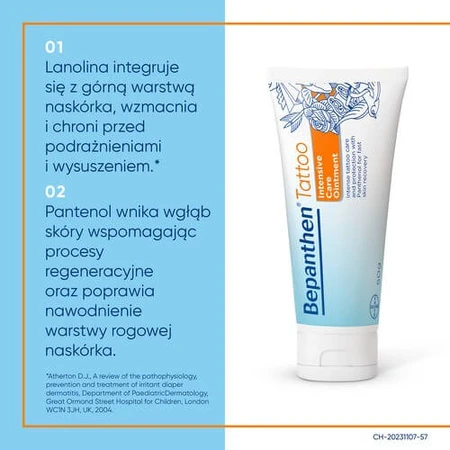 Bepanthen Tattoo maść pielęgnująca wytatuowaną skórę, 50g: ceny i cechy