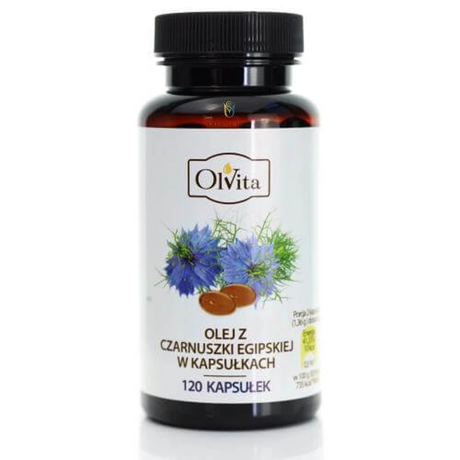 OLVITA Zwarte komijnolie 500 mg, 120 capsules