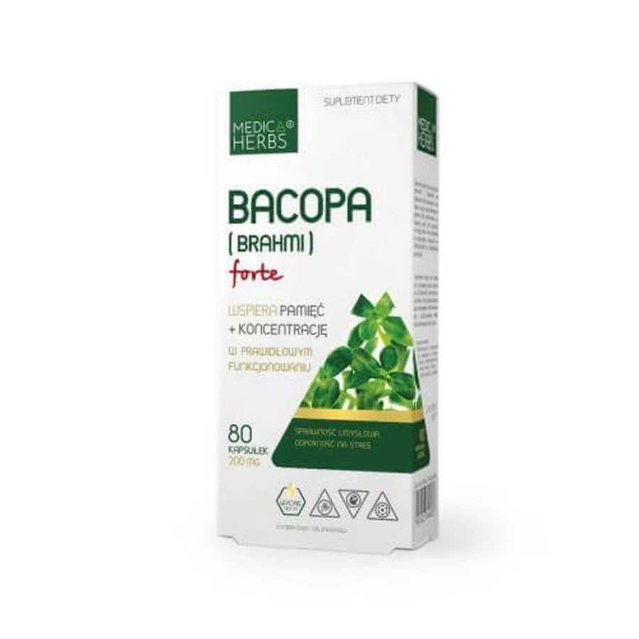 Medica Herbs Bacopa (Brahmi) Forte, 80 capsules