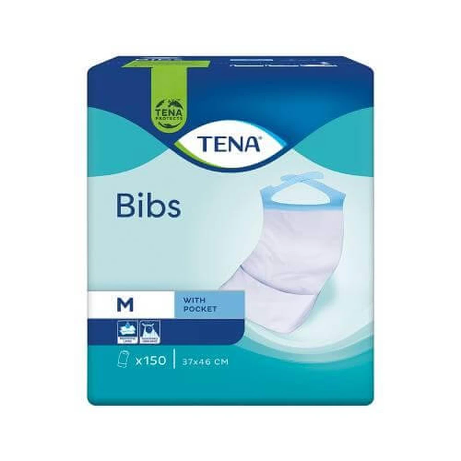 Bavoirs Tena pour adultes M 37 x 46 cm, 150 pcs