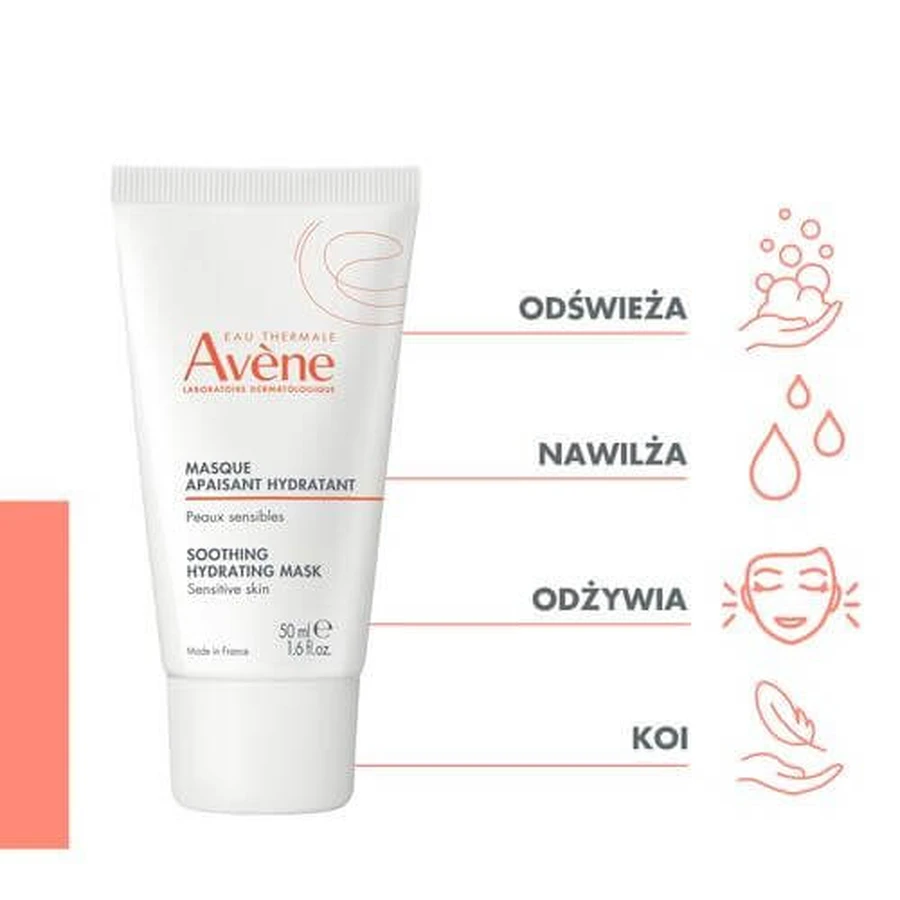 AVENE Masque apaisant et hydratant, 50ml