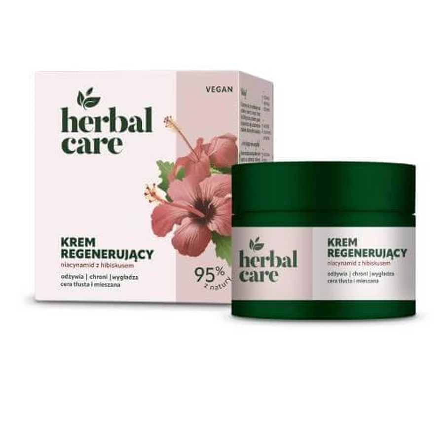 FARMONA HERBAL CARE Krem regenerujący Niacynamid z hubiskusem, 50 ml: ceny i cechy