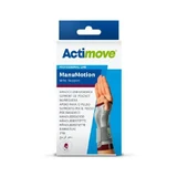 Actimove Professional Line Polsstabiliserende orthese met versteviging en medische compressie (XXL) links wit