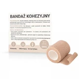 Cohesive bandage 4.5mx5cm flesh color, 1pc