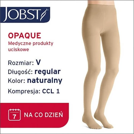 JOBST OPAQUE medias de compresión CCL1 natural, talla 5 ZP
