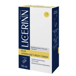 Licerinn Liquid eliminating lice and nits, 50 ml + comb