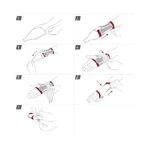 Actimove Professional Line Tutore di stabilizzazione del polso con rinforzo e compressione medica (XL) bianco destro
