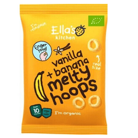 Natuurlijke biologische vanille en banaan soesjes, 20 g, Ella's Kitchen