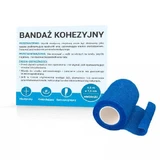 Cohesief verband 4,5mx7,5cm kleur blauw, 1pc