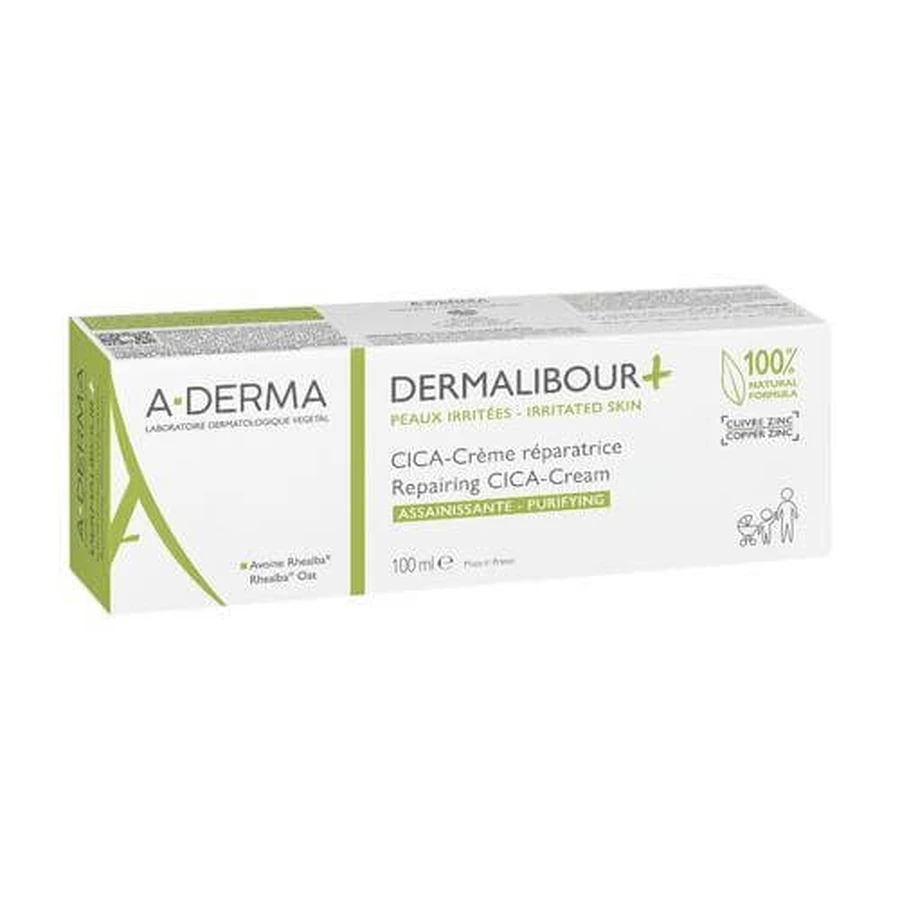 A-DERMA DERMALIBOUR+ CICA Cremă reparatoare, 100ml