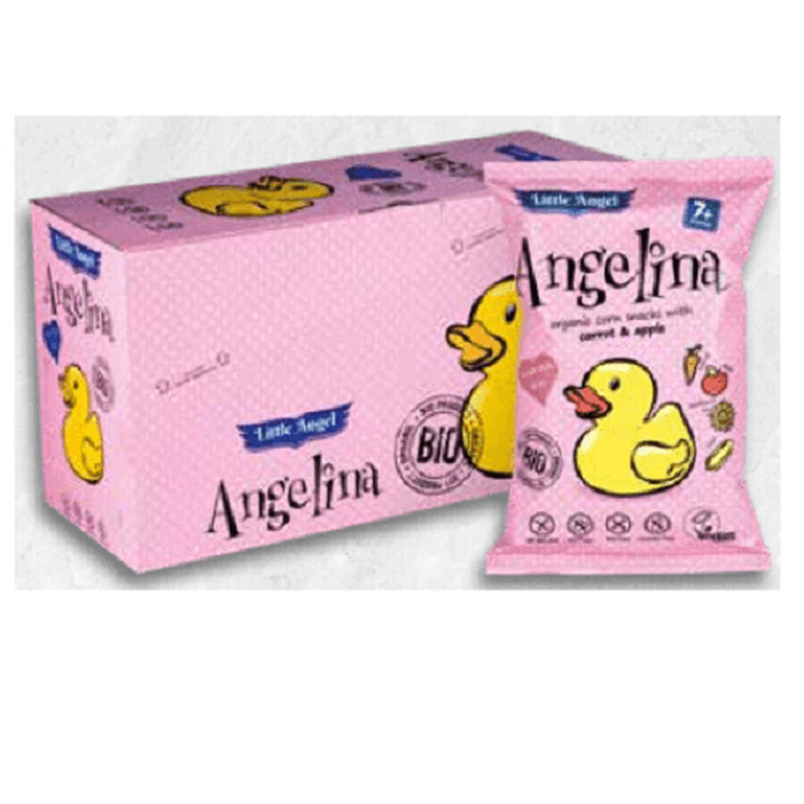 Biologische appel en wortel soesjes, +7 maanden, 4x15g, Little Angel