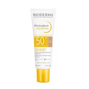 BIODERMA Photoderm Aquafluid Spf50+ Ultraleichtes Fluid für normale Haut Dunkelgoldener Farbton, 40ml