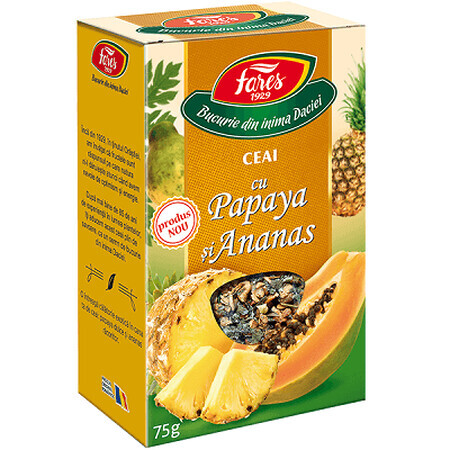 Papaya- und Ananastee, 75 g, Fares