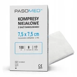 PASOMED niet-steriele kompressen 17N 8B 7,5 x 7,5 cm, 100 st.